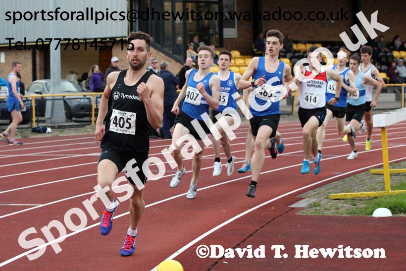 Jimmy Hedley 800 metres Cup, North East Grand Prix, Monkson Stadium, Jarrow. Photo: David T. Hewitson/Sports for All Pics